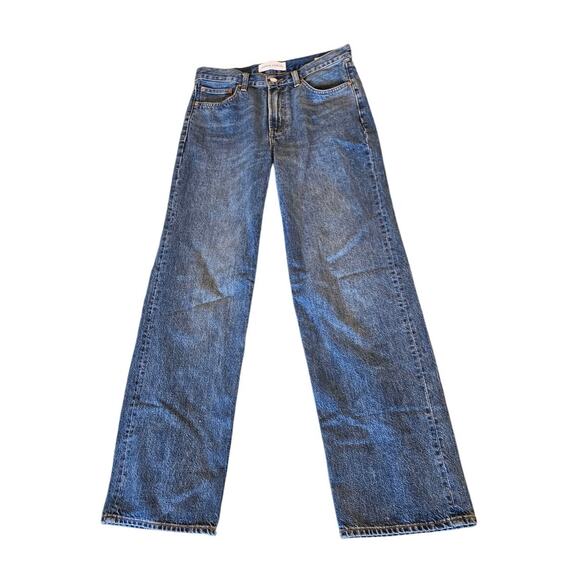Aritzia Denim Forum Iggy Jeans Size 26 The 90s Lo Rise Baggy 100% Cotton - Picture 1 of 10
